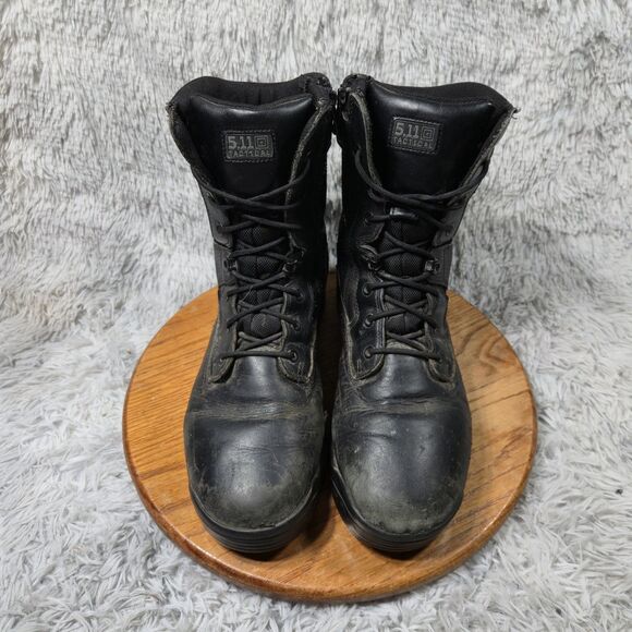 5.11 Tactical Atac Men 13 Black Leather Waterproof Military Combat Side Zip Boot - Picture 2 of 8